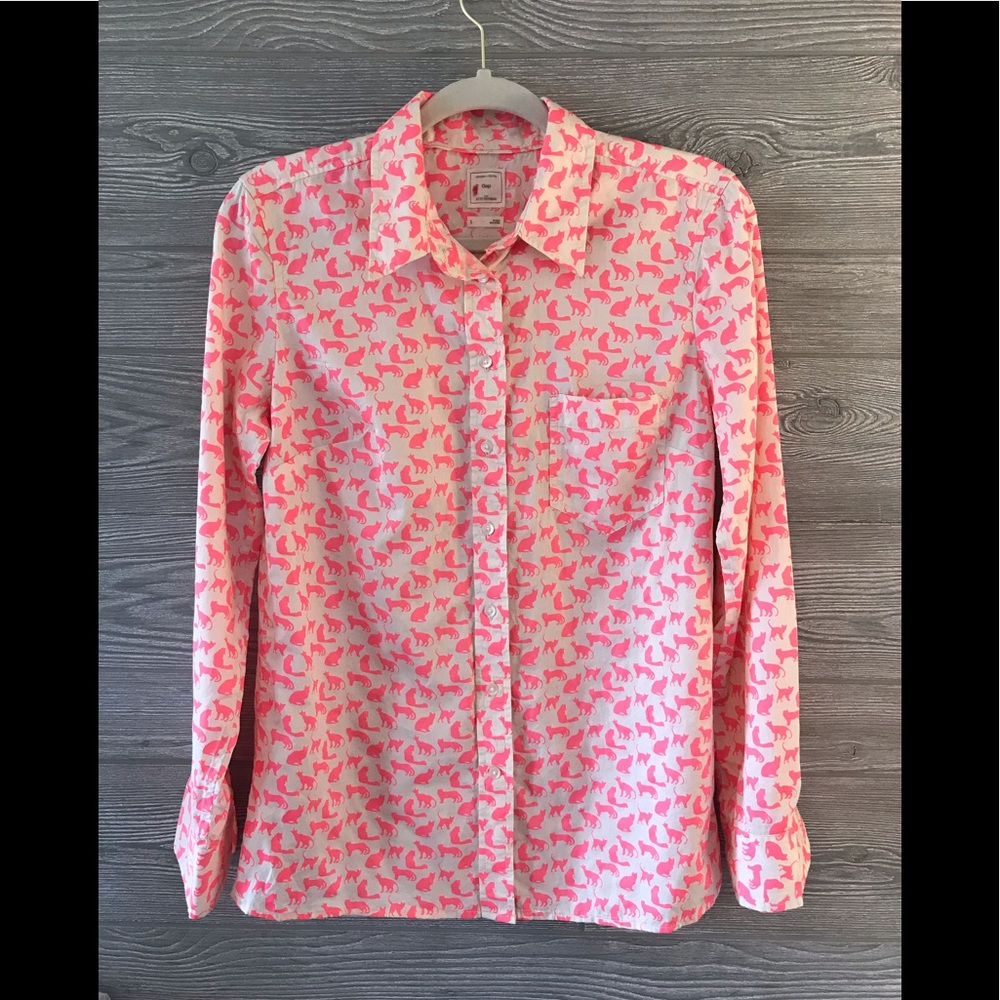 Crazy Cool Button-Down Cat Shirt